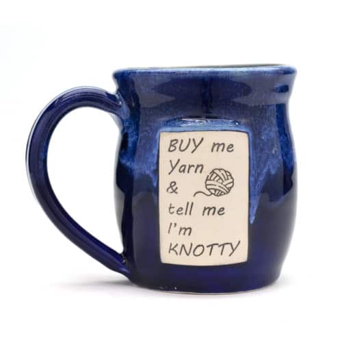 buy me yarn and call me knotty mana blue 20 oz mug