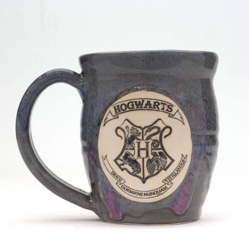 Hogwarts 20 oz. mug unicorn glaze hand made by pawley studios