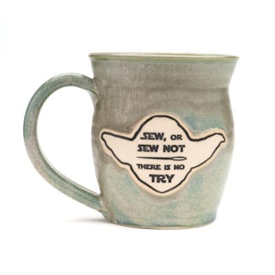 star wars sew or sew not there is no try jade green 20 oz. mug