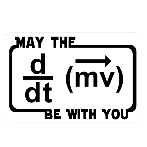Logo Medallion - May the force be with you equation