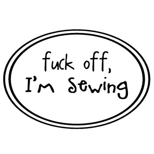 Logo Medallion - Fuck off, I'm sewing