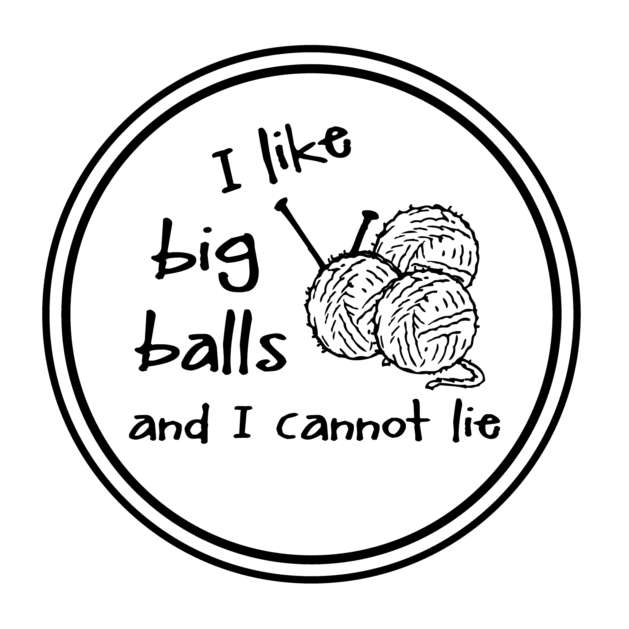 Boxer Gifts 'I Like Big Balls And I Cannot Lie' Novelty Knitting Gifts Yarn  Mug | Realistic Wool Detailing | Fun Christmas, Birthday Or Mother's Day
