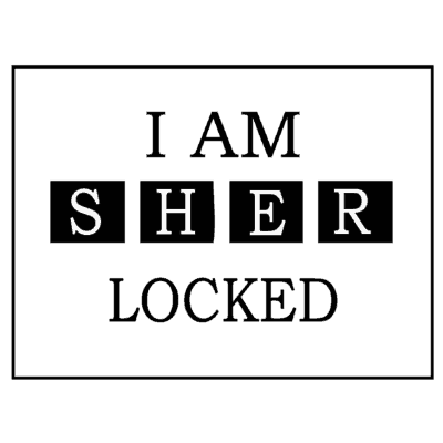 Logo Medallion - sherlock I am sher locked
