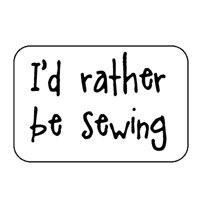 logo rather be sewing