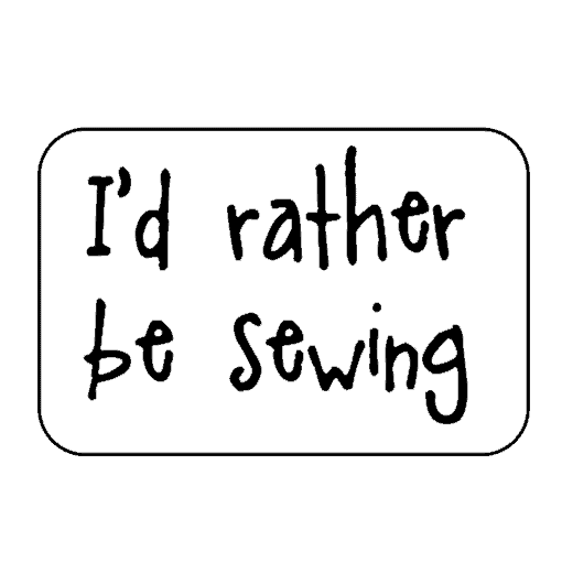 logo rather be sewing