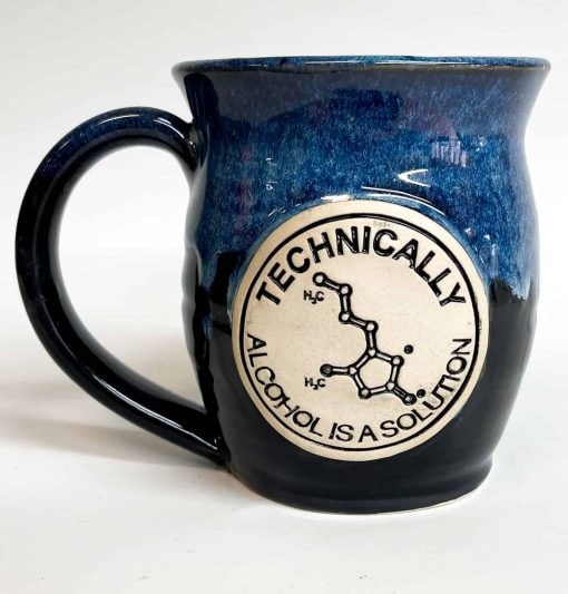 Science - Technically Alcohol is a Solution - Yarn Bowl - 6 in. - Image 2
