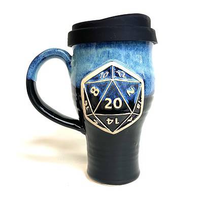 Gaming - Twenty Sided Dice d20 - 16 oz. Travel Mug