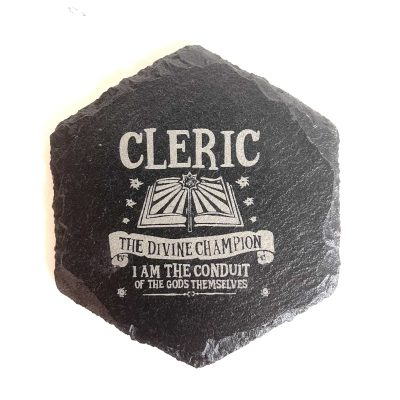 Slate Coaster - Gaming - Cleric
